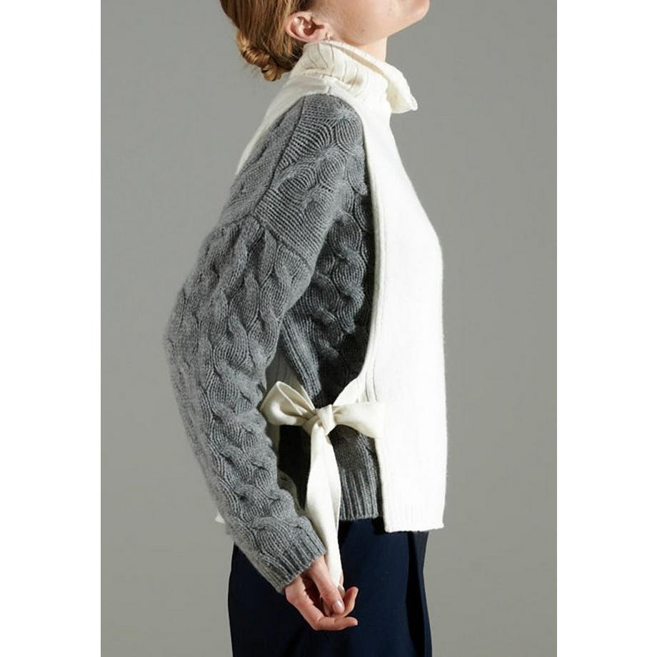 Studio Cashmere8 NAMI 15 Gilet col montant sans manches 4 fils  