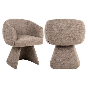 Esszimmerstuhl Quiriro mocca linear swivel