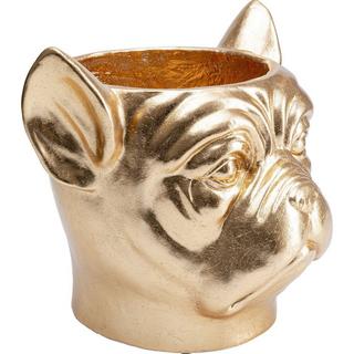 KARE Design Fioriera decorativa Bulldog Gold  