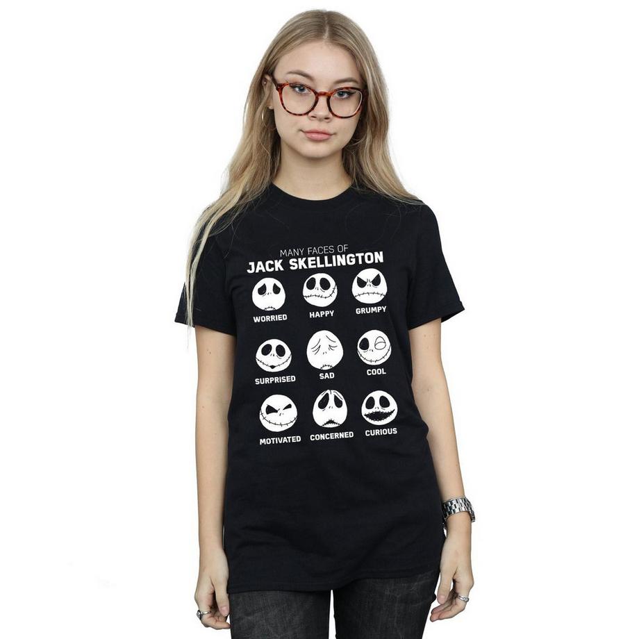 Disney Nightmare Before Christmas The Many Faces Of Jack T-Shirt  