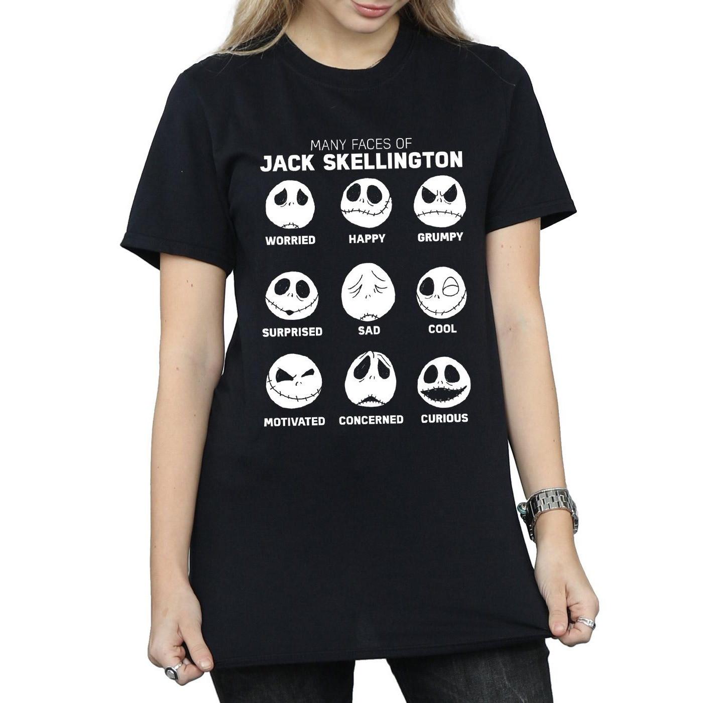 Disney  Nightmare Before Christmas The Many Faces Of Jack TShirt 