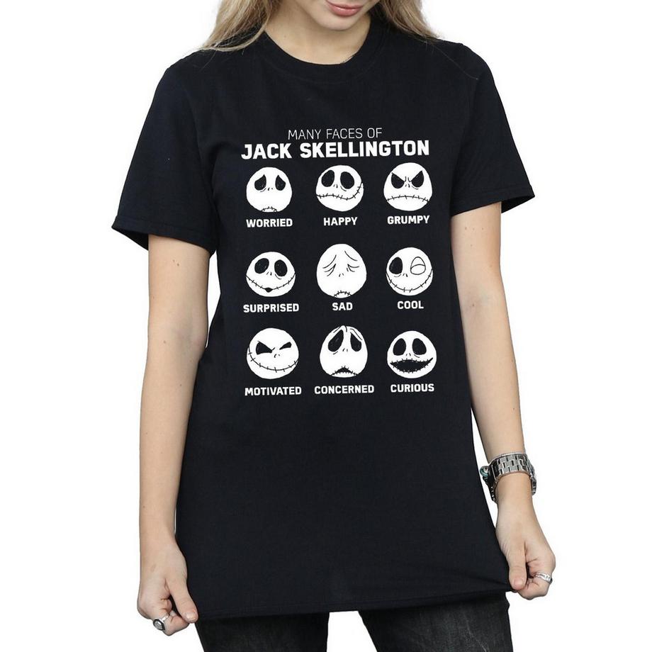 Disney Nightmare Before Christmas The Many Faces Of Jack T-Shirt  