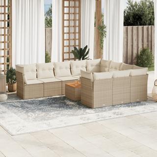 VidaXL set divano da giardino Polirattan  