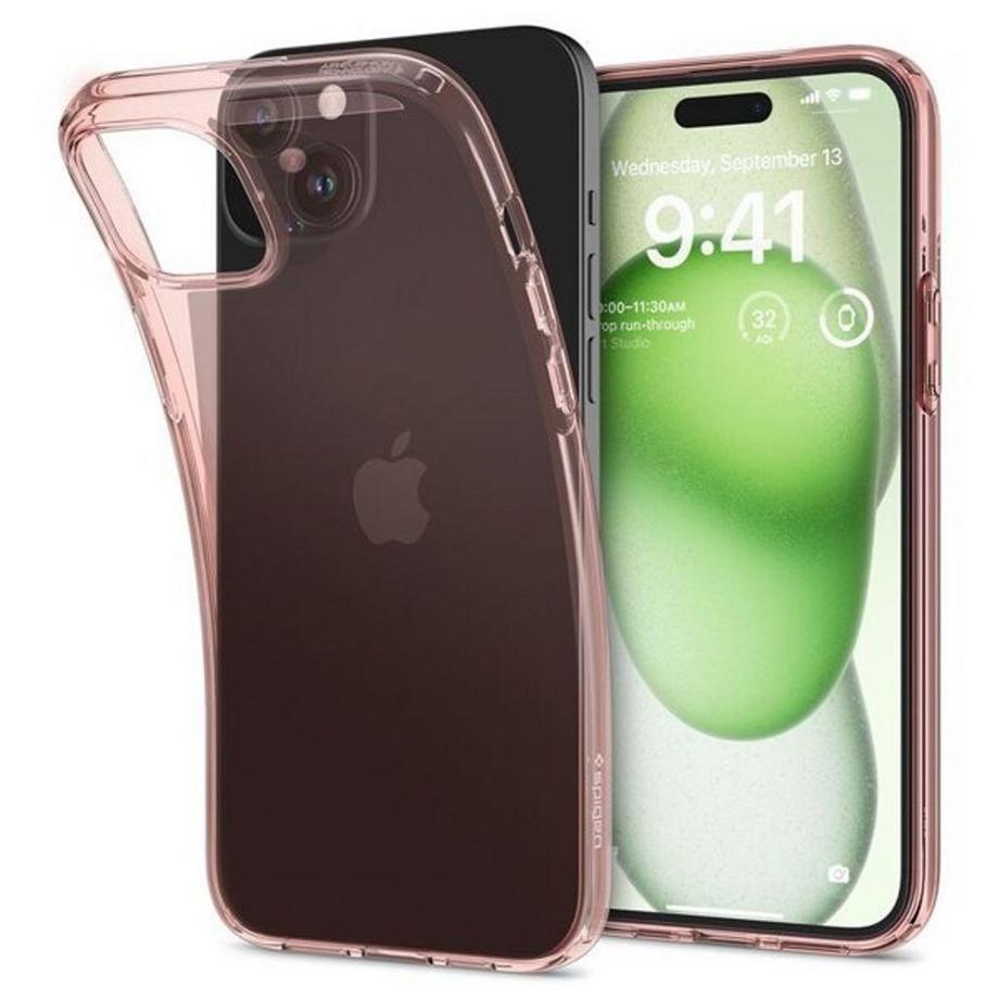 Spigen iPhone 15 Plus Crystal Flex Cover - Rose Cristal