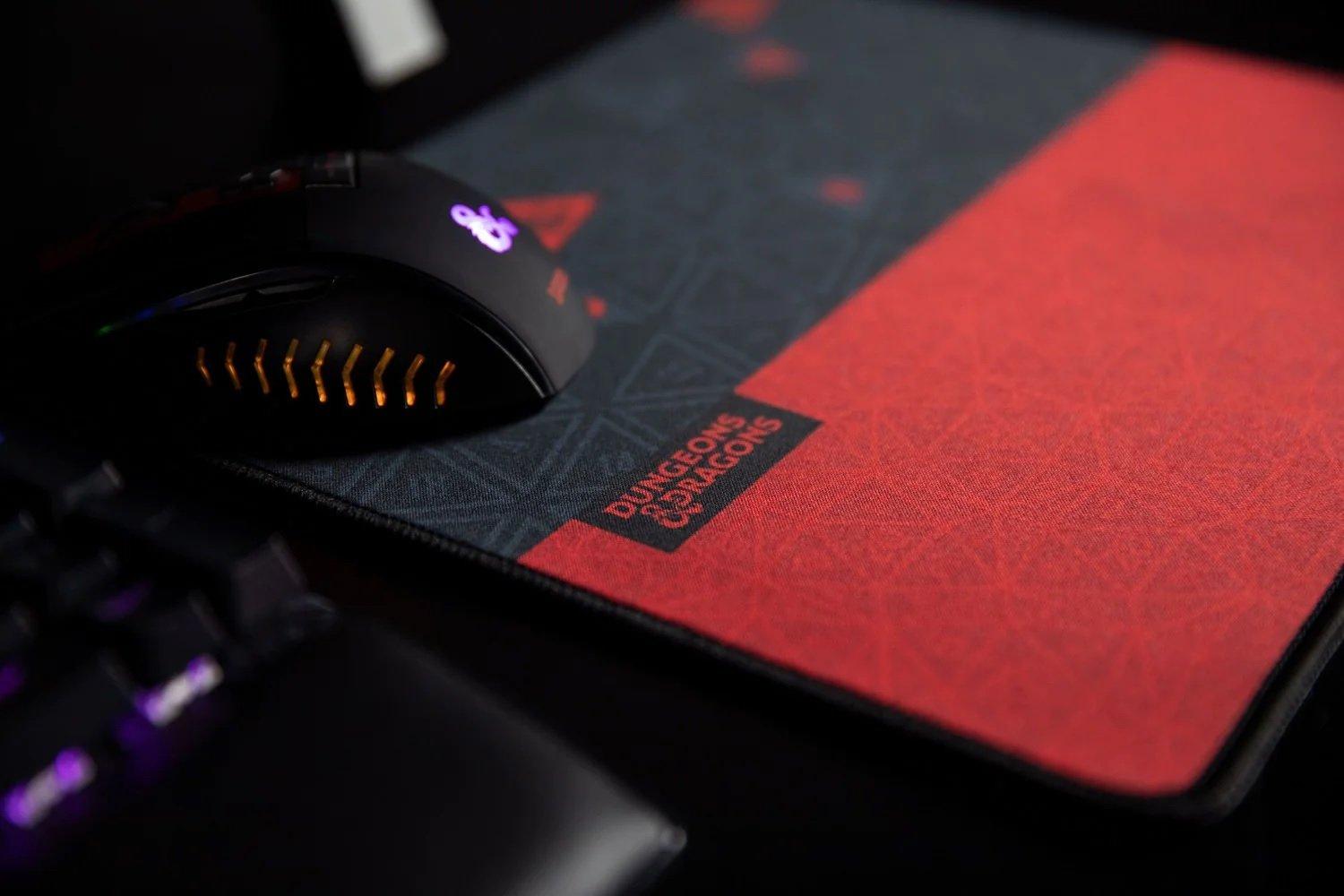 KONIX  Mauspad - Dungeons & Dragons - Rot und Schwarz 