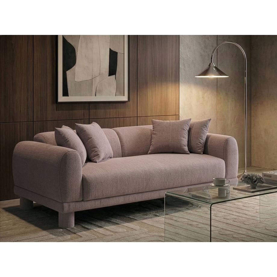 Beliani Canapé 3 places en Tissu Moderne PORI  