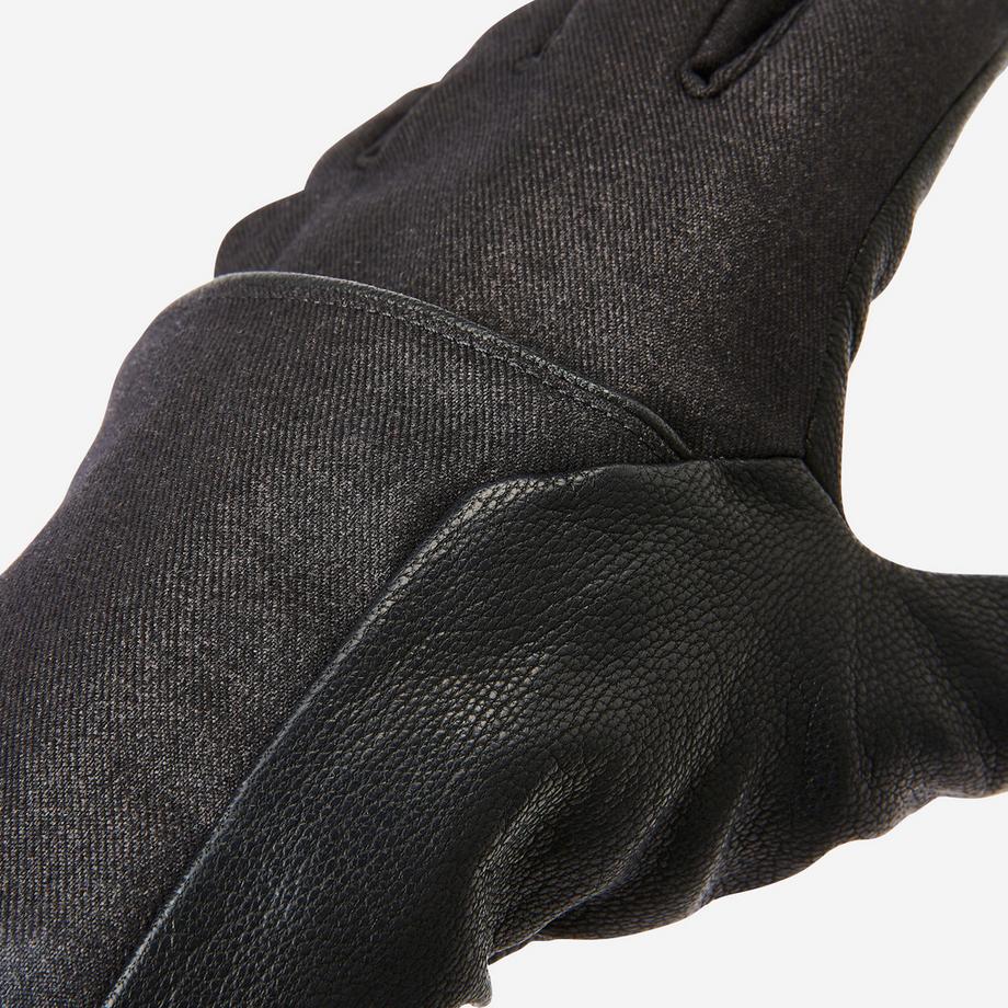 BTWIN  Gants vélo cuir avec manchons 