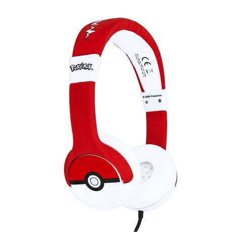 OTL  OTL Technologies Pokémon Pokéball Cuffie Cablato A Padiglione MUSICA Nero, Rosso, Bianco 