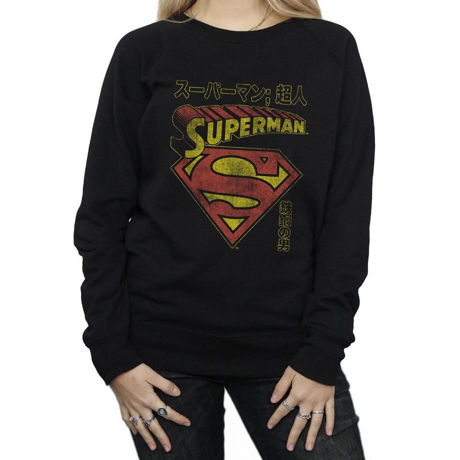 DC COMICS Superman Logo Giapponese Felpa  