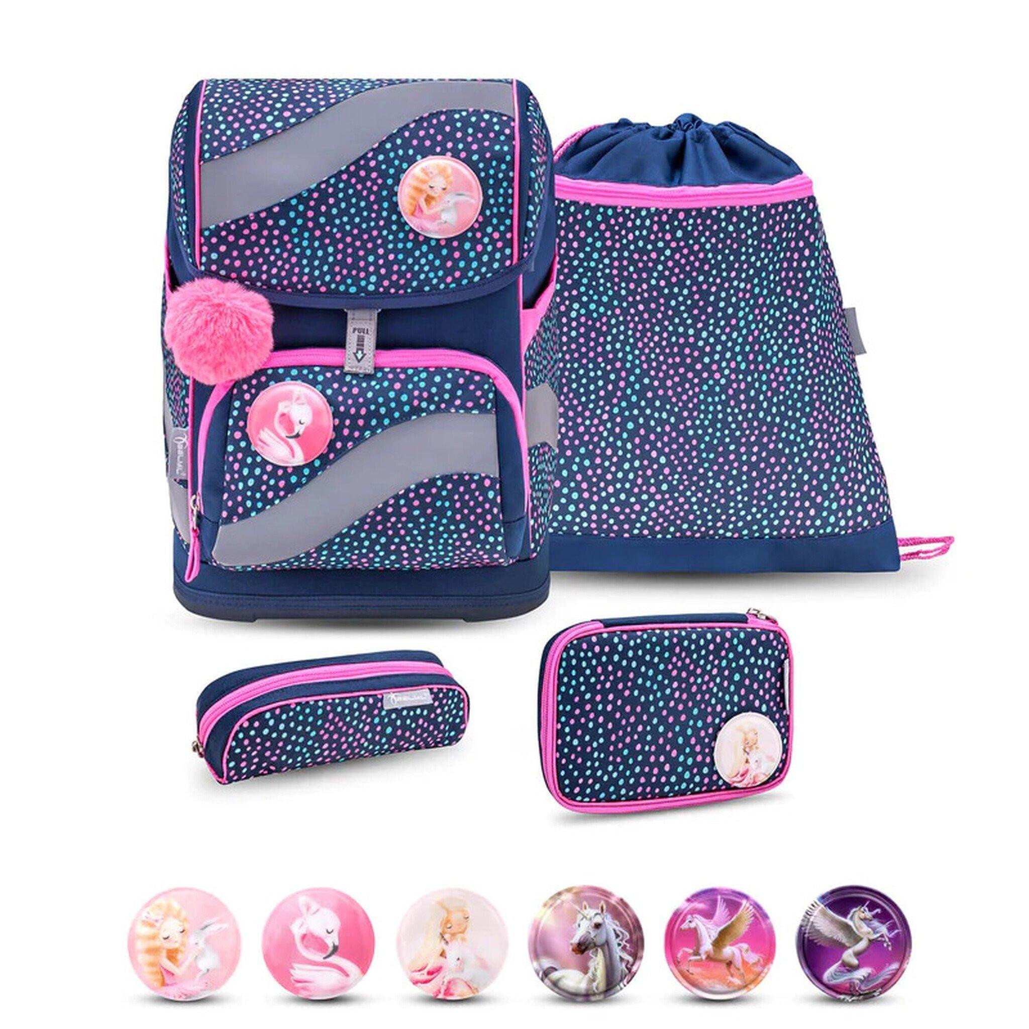 Belmil SMARTY Schulrucksack 5-teiliges-Set Amazing Polka Dot 2 ...