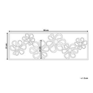 Beliani Wanddekoration aus Eisen Industriell CERIUM  
