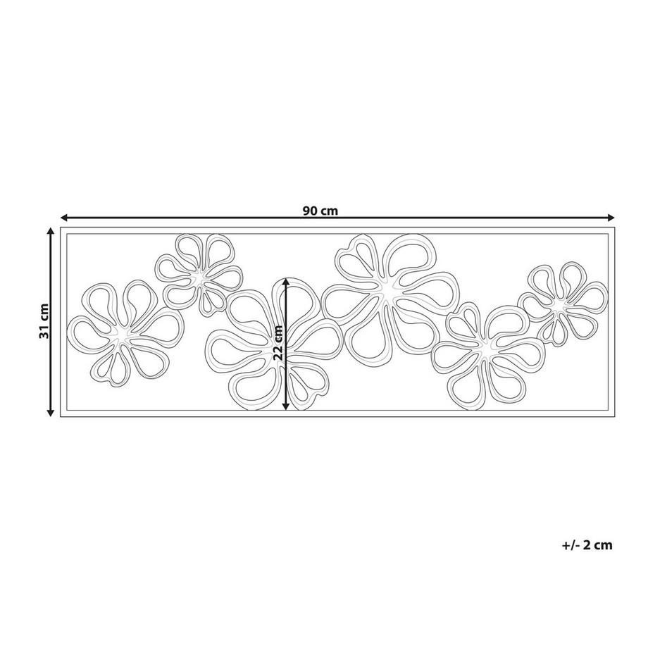 Beliani Décoration murale en Métal Industriel CERIUM  