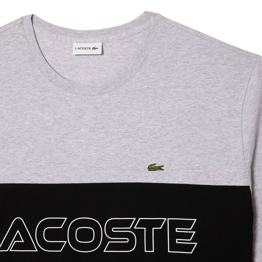 LACOSTE Anliegendes T-Shirt mit Farbblöcken  