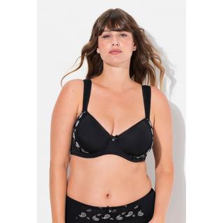 Ulla Popken  Reggiseno con ferretto, Paisley, coppe in Spacer e coppa B-E 