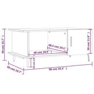 VidaXL Table basse bois d'ingénierie  