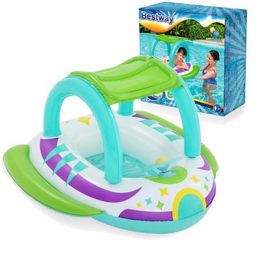 Ponton de baignade de plage avec toit 107 x 112 cm Bestway 34149