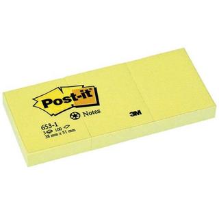 Post-It POST-IT Haftnotizen Recycling 51x38mm 653-1 gelb/100 Blatt 3 Stück  