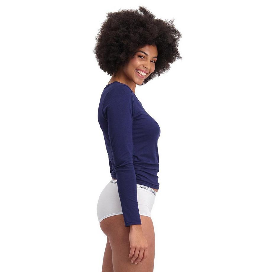 Bamboo basics Top Manica Lunga Stretch Confezione da 2  