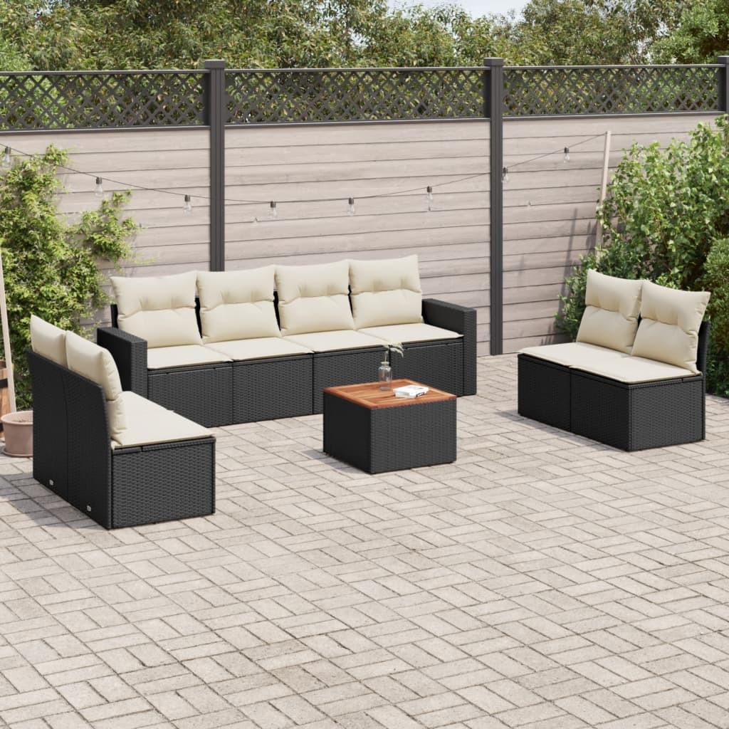 VidaXL set divano da giardino Polirattan  