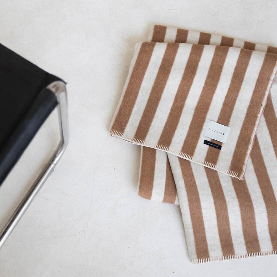 AM.PM Stills Coperta Reversibile a Righe  