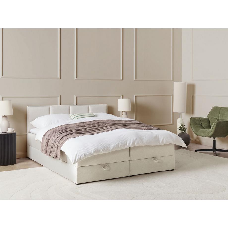 Beliani Divano letto con contenitore en Tessuto Moderno BARONET  