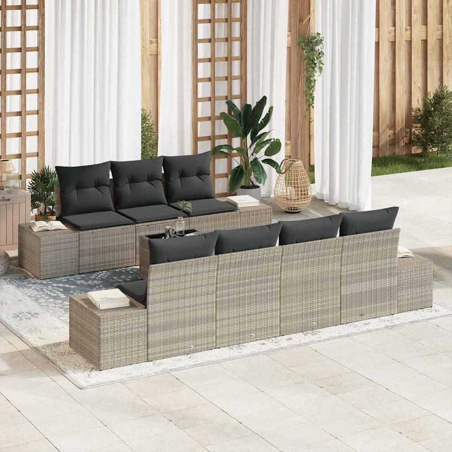 VidaXL Divano da giardino Polyrattan  