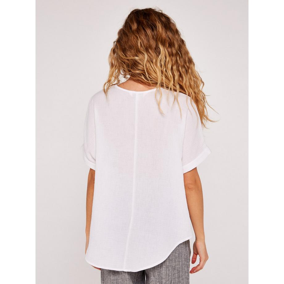 APRICOT Haut Coton Col V  