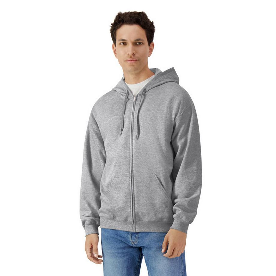 Softstyle Hoodie mit durchgehendem Reißverschluss Mittelschwer