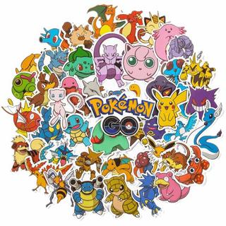Gameloot Autocollants avec Pokémon - 50 pcs  