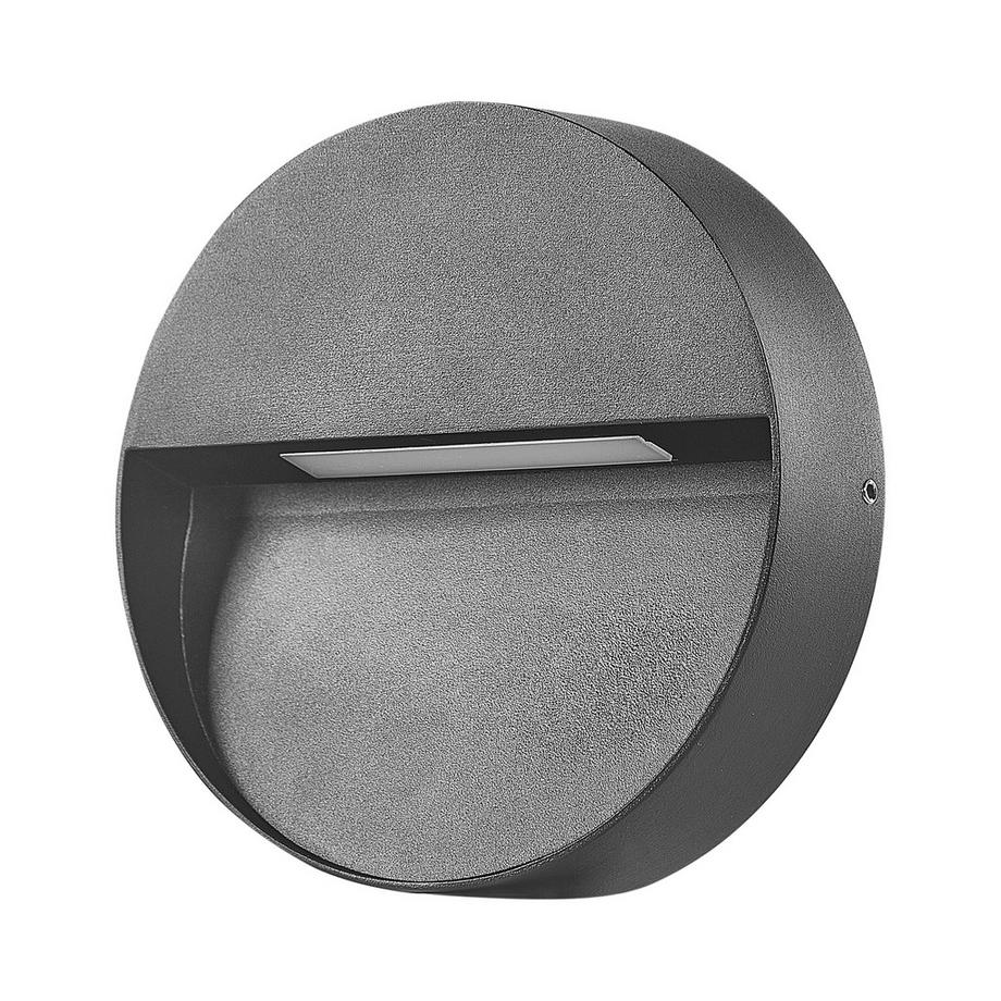 Beliani Set di 2 luci da parete da giardino a LED en Alluminio Moderno POMPTON  