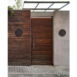 Beliani Set di 2 luci da parete da giardino a LED en Alluminio Moderno POMPTON  