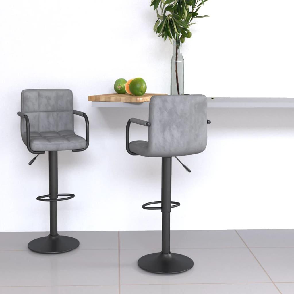 VidaXL Tabouret de bar velours  