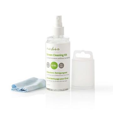 Detergente per schermi | Spray | 150 ml | Schermo di computer / tablet / smartphone / televisore | Panni inclusi