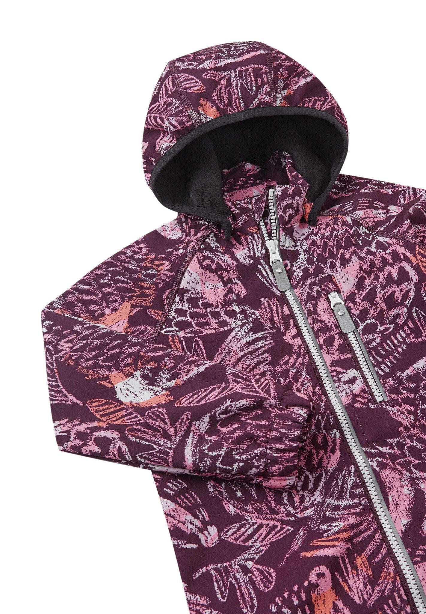 Reima  Kinder Softshell Jacke Vantti Deep purple print 