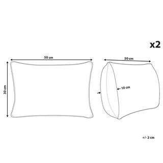 Beliani Set di 2 cuscini en Poliestere Classico SVEN  