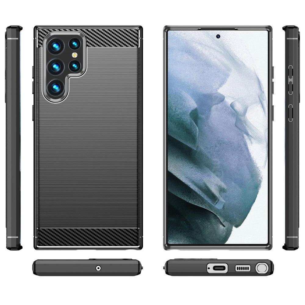 Cover-Discount  Galaxy S22 Ultra - Cover In Metallo Carbon Look 