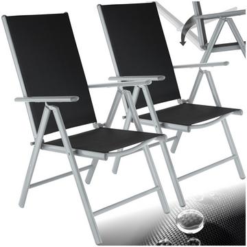 Lot de 2 chaises de jardin pliantes