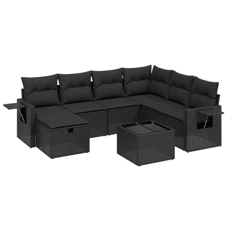 set divano da giardino Polirattan