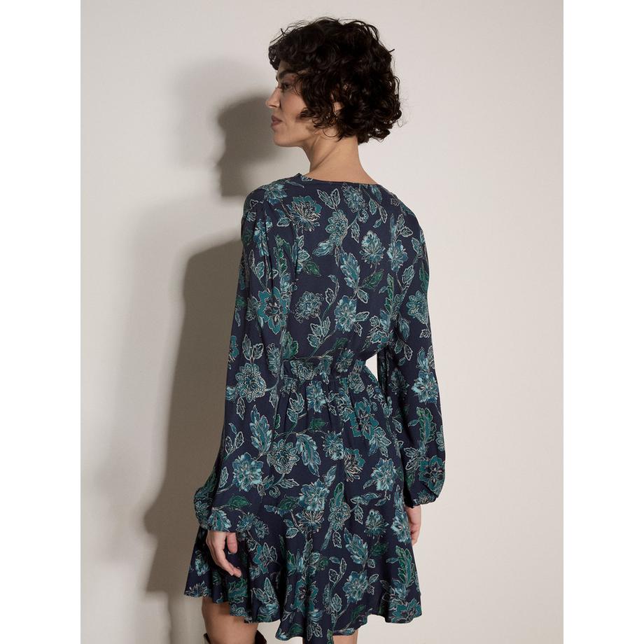 APRICOT Mini-Kleid mit folkloristischem Blumenmuster  