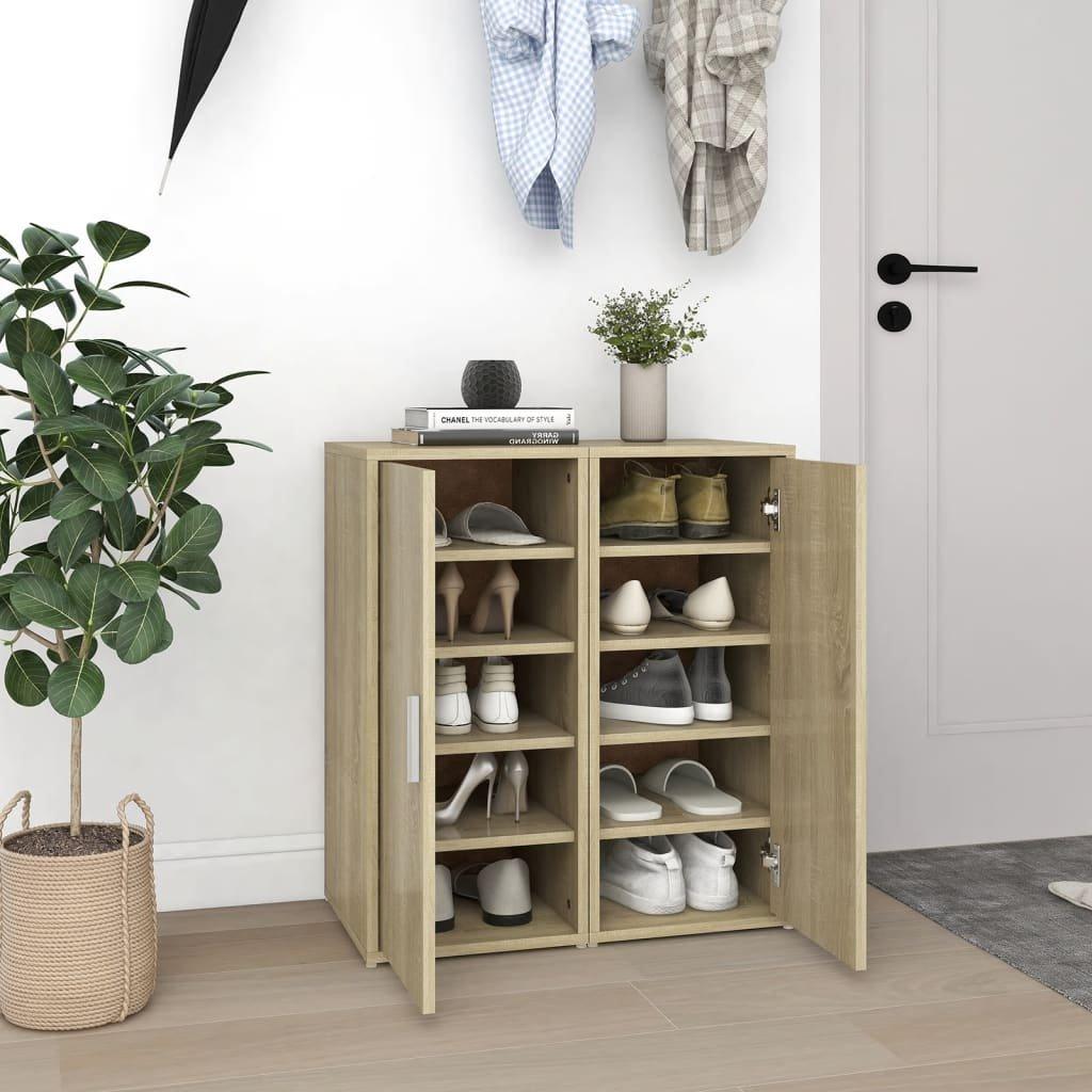 VidaXL Armoire à chaussures bois d'ingénierie  