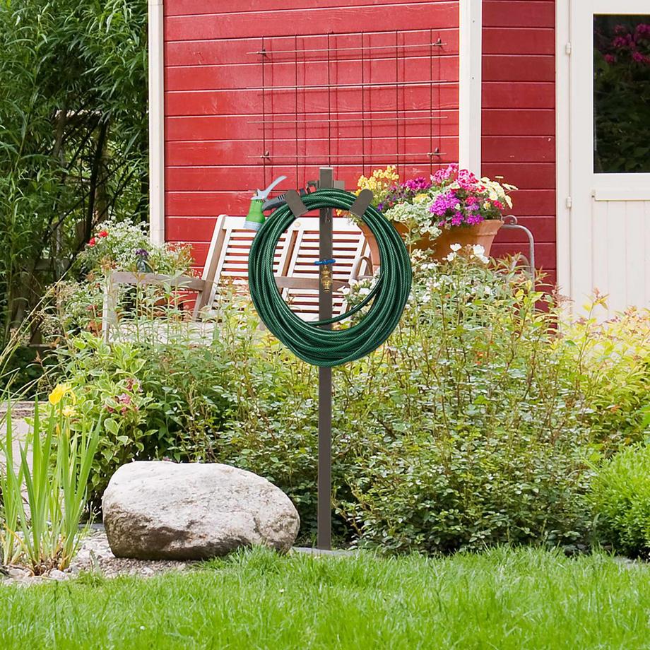 Northix  Robinet sur pied avec support pour tuyau d'arrosage 