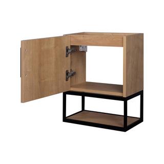 Vente-unique Meuble lave-main suspendu avec niche - 40 cm - Coloris naturel clair - LOPENA  