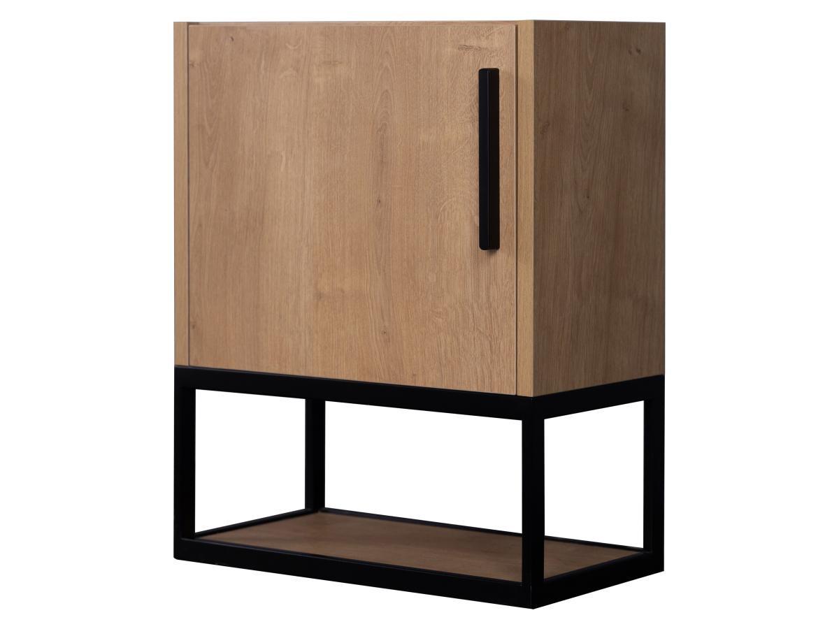 Vente-unique Mobile Lavabo sospeso con nicchia 40 cm Naturale Chiaro - LOPENA  