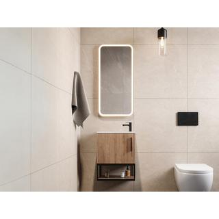 Vente-unique Mobile Lavabo sospeso con nicchia 40 cm Naturale Chiaro - LOPENA  