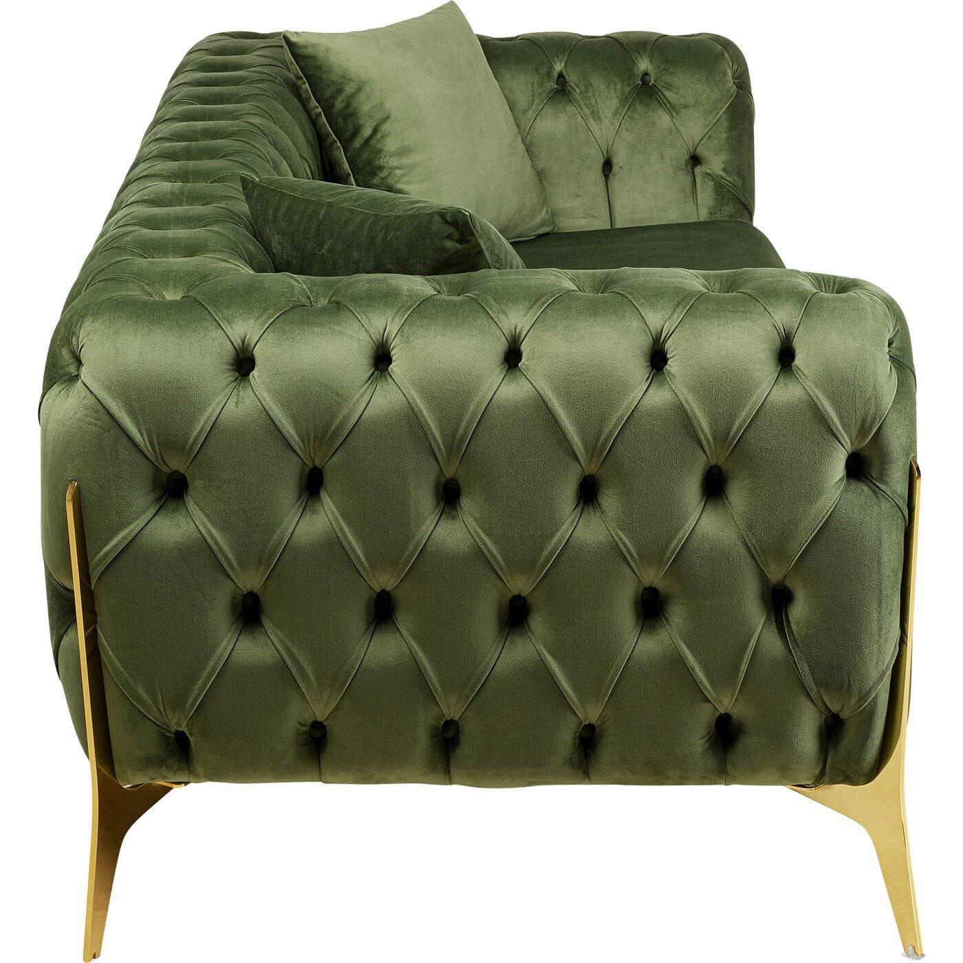 KARE Design Divano Bellissima 2 posti velluto verde 200  