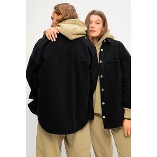 Studio Untold  Oversized-Jeanshemd, Hemdkragen, Langarm, Unisex 