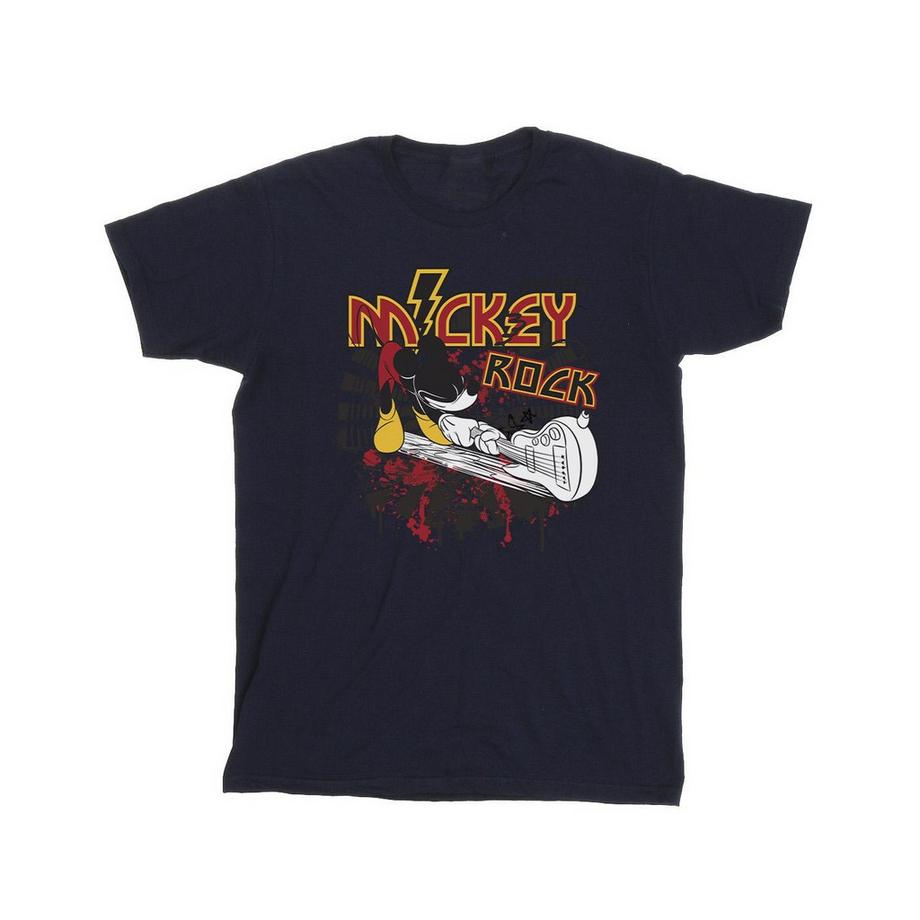 Disney Mickey Rock T-Shirt Maniche Corte  