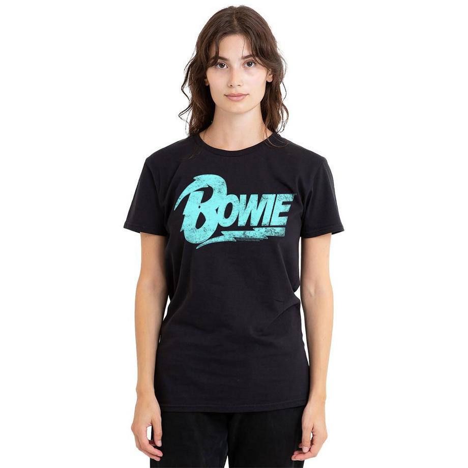 David Bowie Bowie Logo Print T-Shirt  