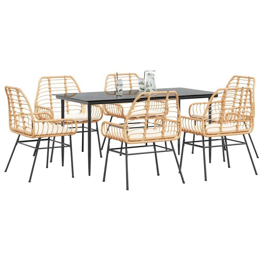 VidaXL Garten essgruppe poly-rattan  