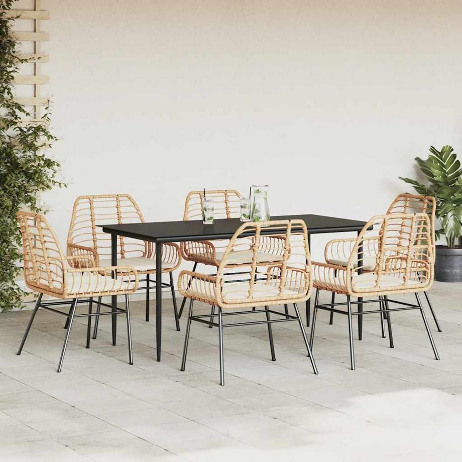 VidaXL Garten essgruppe poly-rattan  